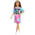 バービー バービー人形 ファッショニスタ GRB51 Barbie Fashionistas Doll, Petite, with Light Br