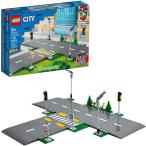 レゴ シティ 60304 LEGO City Road Plates 60304 - Building Toy Set, Featuring Traffic Lights, Trees, Glow i
