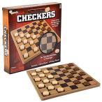 ボードゲーム 英語 アメリカ GM-150 Gamie Wooden Checkers Board Game, Wood Family Board Game for Gam