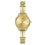 腕時計 ゲス GUESS GW0022L2 GUESS 30MM Watch - Gold-Tone Crystal Accented Petite Bangle Watch