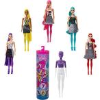 バービー バービー人形 GTR94 Barbie Color Reveal Doll &amp; Accessories, Color-Block Series, 7 Surprises,