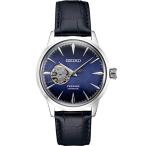 腕時計 セイコー メンズ SSA405 SEIKO Presage Automatic Blue Leather Watch SSA405
