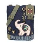 chala バッグ パッチ 903EL1 Chala Patch Cross-Body Women Handbag, Canvas Messenger Bag, Denim - Elephant