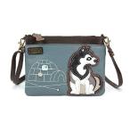 chala バッグ パッチ 826HK1 Blue Husky Dog Mini Crossbody Handbag