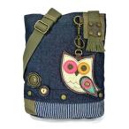 chala バッグ パッチ Chala Handbag Patch Crossbody Handbags with Owl Key-Fob (Denim)