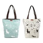 chala バッグ パッチ CHALA Canvas Eco Tote Assortment with Interior Organizer - Pack of 2