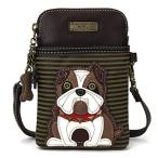 chala バッグ パッチ Z-C04-E-1600-2375-3316-Bulldog-827UL7S CHALA Cell Phone Crossbody Purse-Women PU Lea