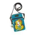 chala バッグ パッチ chl-cellcrsbdy-bluemerm CHALA Cell Phone Crossbody Purse-Women PU Leather/Canvas Mul