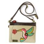 chala バッグ パッチ 10455223 Mini Crossbody with Convertible Strap-Hummingbird, Ivory, 8 x 0.5 x 6 in