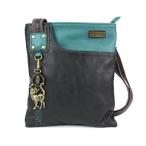 Yahoo! Yahoo!ショッピング(ヤフー ショッピング)chala バッグ パッチ CHALA Crossbody Cell Phone SWING Bag Vegan Leather （Teal Black- Cat）