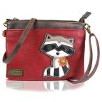 Yahoo! Yahoo!ショッピング(ヤフー ショッピング)chala バッグ パッチ C04-U-1900-2740-3858-MinRacoon-826RC9 CHALA Mini Crossbody Handbag, Multi Zipper, Pu