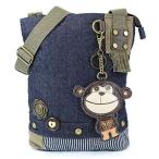 chala バッグ パッチ 903MK1 Chala Patch Crossbody Bag, Monkey, Denim