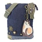 chala バッグ パッチ 903CT1 Chala Patch Cross-Body Women Handbag, Canvas Messenger Bag - Lazy Cat - Denim