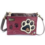Yahoo! Yahoo!ショッピング(ヤフー ショッピング)chala バッグ パッチ Chala Mini Crossbody Phone Purse with 2 Adjustable Straps （Burgundy- Paw）