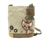 chala バッグ パッチ 10457997 CHALA Patch Cross-Body Women Handbag, Canvas Messenger Bag-SAND (Chihuahua)