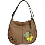 chala バッグ パッチ CHALA Handbag Charming Cross-body or Shoulder Convertible Large Hobo Bag - Grey (Gre