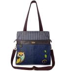 chala バッグ パッチ CHALA Denim Convertible Stripe Work Tote in Navy Blue (Coin Purse_ Olive-III)