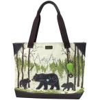 chala バッグ パッチ 912 Chala Safari Forest Canvas Handbags Collection (Large Tote 912) (Black Bear)