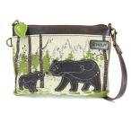 chala バッグ パッチ Chala Women's Safari Animal Canvas Crossbody Cell Phone Purse with Adjustable Strap