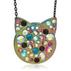 ベッツィ・ジョンソン ネックレス Betsey Johnson 243344HM996 Betsey Johnson Stone Cat Face Pendan