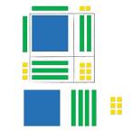 知育玩具 パズル ブロック LER7641 Learning Resources Magnetic Algebra Tiles, Algebraic Math Skills,