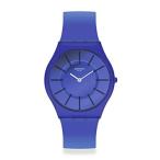 腕時計 スウォッチ メンズ SS08N102 Swatch Unisex Casual Blue Bio-Sourced Quartz Watch DEEP Acqua