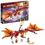 レゴ ニンジャゴー 6332538 LEGO NINJAGO Legacy Fire Dragon Attack 71753 Ninja Playset Building Kit, Fea