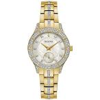 腕時計 ブローバ レディース 98L283 Bulova Ladies' Crystal Phantom 3-Hand Quartz Gold Stainless Stee