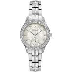 腕時計 ブローバ レディース 96L291 Bulova Ladies' Crystal Phantom 3-Hand Quartz Silver Stainless St