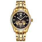 腕時計 ビンルン メンズ GMBL0048G-GGB-B BINLUN Men's Automatic Gold Watches 18K Gold Plated Diamond M