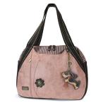 chala バッグ パッチ PT-3480 Chala Handbags Dust Rose Shoulder Purse Tote Bag with Dog Key Fob/coin purse