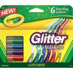 クレヨラ アメリカ 海外輸入 58-8629 Crayola - Glitter Markers, (6 Count) (2 Pack)