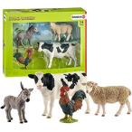 海外輸入 知育玩具 シュライヒホースクラブ 42385 Schleich Farm Animals 4-Piece Set for Toddle