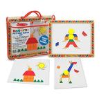 メリッサ&ダグ おもちゃ 知育玩具 MND3590 Melissa & Doug Deluxe Wooden Magnetic Pattern Blocks Set