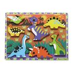 ショッピングメリッサ メリッサ&ダグ おもちゃ 知育玩具 3747 Melissa & Doug Dinosaur Wooden Chunky Puzzle (7 pcs) - FSC