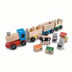 メリッサ&amp;ダグ おもちゃ 知育玩具 4545 Melissa &amp; Doug Wooden Farm Train Set - Classic Wooden Toy (