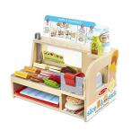 メリッサ&ダグ おもちゃ おままごと 31650 Melissa & Doug Wooden Slice & Stack Sandwich Counter wi