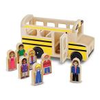 メリッサ&amp;ダグ おもちゃ 知育玩具 9395 Melissa &amp; Doug School Bus Wooden Toy Set With 7 Figures, Pr