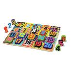 ショッピングmelissa メリッサ&ダグ おもちゃ 知育玩具 MND3832 Melissa & Doug Jumbo Numbers Wooden Chunky Puzzle (20 pc