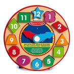 メリッサ&ダグ おもちゃ 知育玩具 FBA_18593 Melissa & Doug Wooden Toys - Shape Sorting Clock