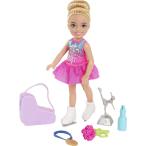 バービー バービー人形 HCK68 Barbie Chelsea Can Be Doll &amp; Playset, Blonde Ice Skater Small Doll with