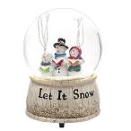 スノーグローブ 雪 置物 &amp;#x8F38;&amp;#x5165;&amp;#x54C1; Christmas Musical Snow Globe Polystone Water Glass S