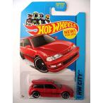 ホットウィール Hot Wheels 1990 ホンダ シビック EF HWシティ 30/250 レッド HONDA ビークル ミニカー