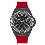 腕時計 ゲス GUESS GW0208G6 GUESS Men's Sport Multifunction Crystal 47mm Watch ? Black Stainless Steel C