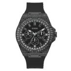 腕時計 ゲス GUESS GW0208G5 GUESS Men's Sport Multifunction Crystal 47mm Watch ? Black Stainless Steel C