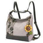 chala バッグ パッチ S913SF5 CHALA Retro Convertible Purse - Mini Keychain Sunflower - Gray