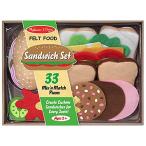 メリッサ&ダグ おもちゃ おままごと 3954 Melissa & Doug Felt Food Sandwich Play Food Set (33 pcs)