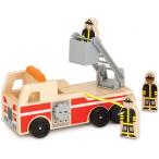 メリッサ&ダグ おもちゃ 知育玩具 9391 Melissa & Doug Wooden Fire Truck With 3 Firefighter Play Fi