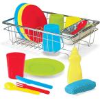  Melissa &amp;dag игрушка игрушечный 4282 Melissa &amp; Doug Wash and Dry Dish Set - 24 Pieces Kids Pl