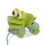  Melissa &amp;dag игрушка игрушечный 3205 Melissa &amp; Doug First Play Frolicking Frog Wooden Pull To
